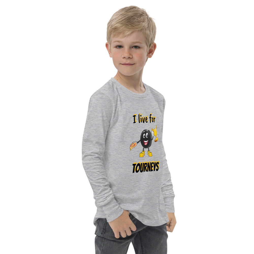 Boys Long Sleeve Hockey Graphic Tee